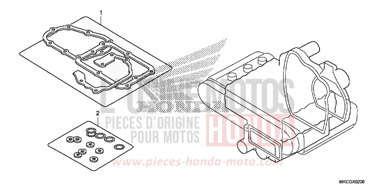 GASKET KIT B for Gold Wing CANDY ARDENT RED (R367) from 2020